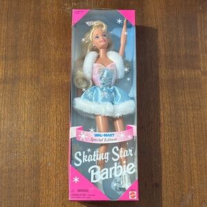1995 Barbie Special Edition Skating Star Doll - Pink and Blue